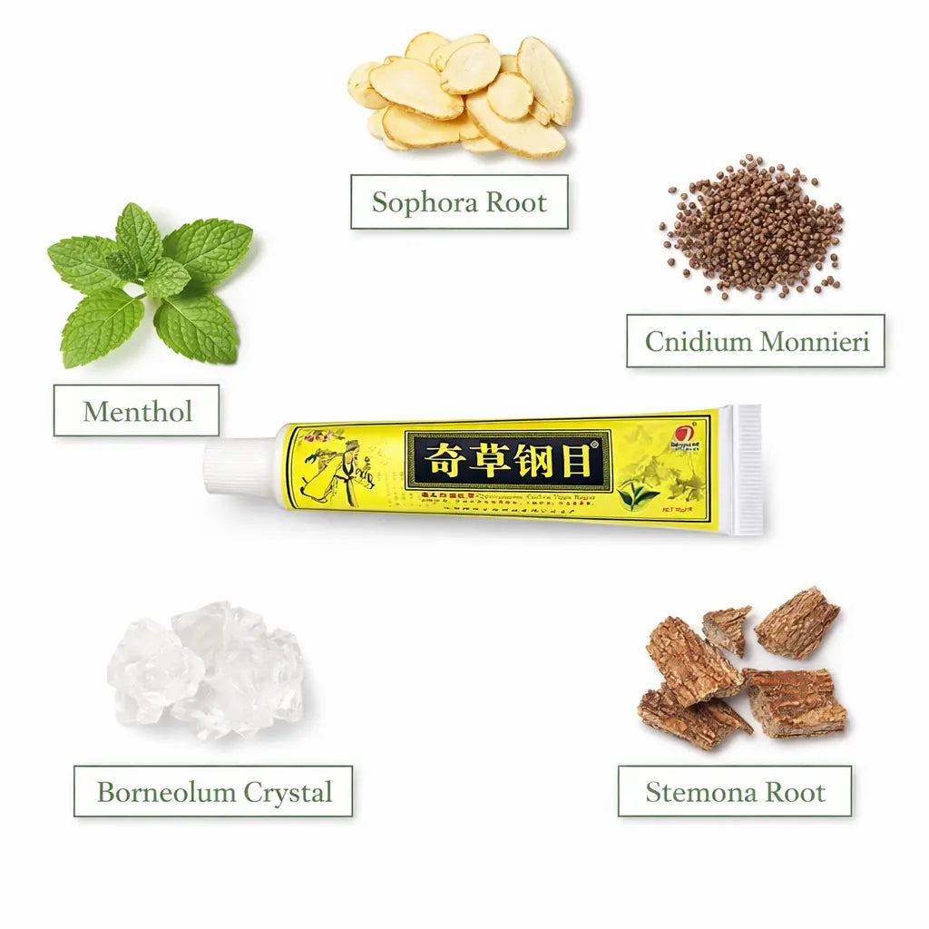 QICAOGANGMU Natural Herbal Cream - 5 tubes QICAOGANGMU