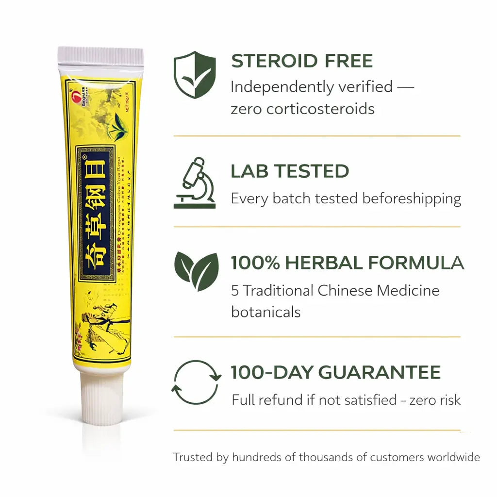 QICAOGANGMU Natural Herbal Cream - 5 tubes QICAOGANGMU