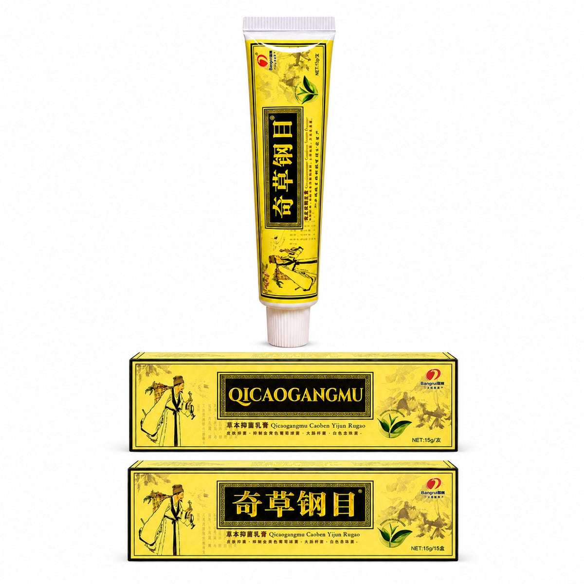 QICAOGANGMU Chinese Herbal Cream - Steroid Free | 1 Tube