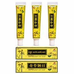 QICAOGANGMU Chinese Herbal Cream - Steroid Free | 3 Tubes
