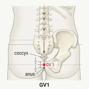 Changqiang acupoint diagram