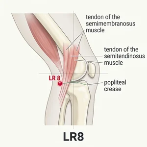 Ququan acupoint diagram