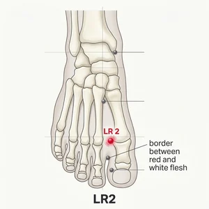 Xingjian acupoint diagram